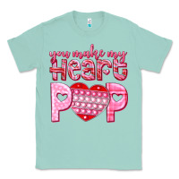 Seafoam you make my heart pop Classic Tee - NancyCooperArtShop