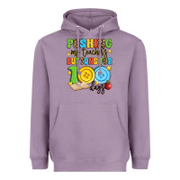 Lavender pushing my teacher's buttons for 100 days Heavyweight Hoodie - Artiststas