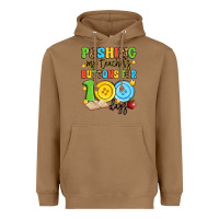 Toasted Coconut pushing my teacher's buttons for 100 days Heavyweight Hoodie - Artiststas