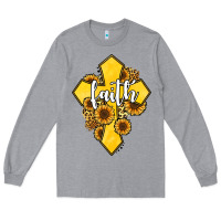Heather Grey faith childhood cancer Long Sleeve Tee - Jasminsmagicworld