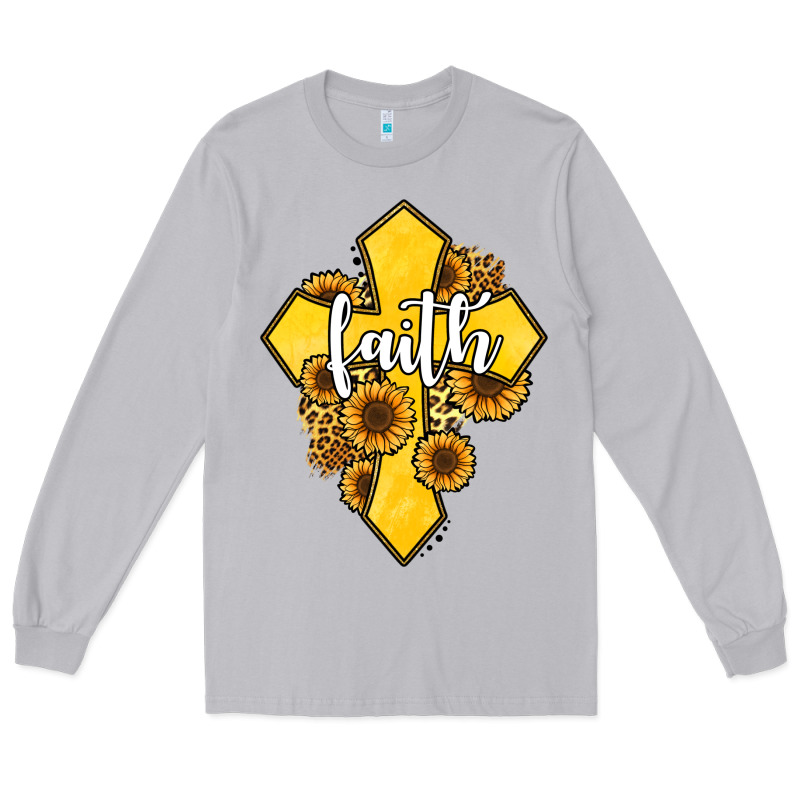 Faith Childhood Cancer Long Sleeve Tee by Jasminsmagicworld | Teevron