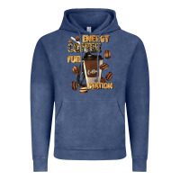 Vintage Denim energy coffee fuel station Vintage Hoodie - Artiststas