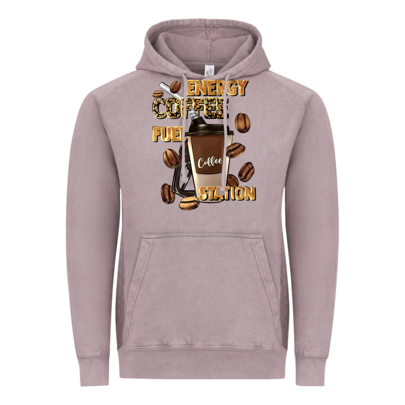 Energy Coffee Fuel Station Vintage Hoodie by Artiststas | Teevron