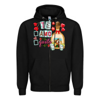 Black te amo te quila Zipper Hoodie - NancyCooperArtShop