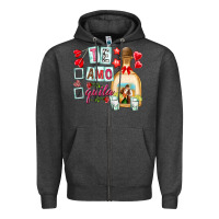 Charcoal Heather te amo te quila Zipper Hoodie - NancyCooperArtShop