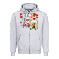 Heather Grey te amo te quila Zipper Hoodie - NancyCooperArtShop