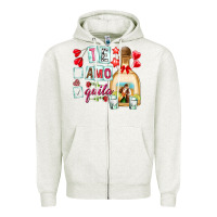 Oatmeal Heather te amo te quila Zipper Hoodie - NancyCooperArtShop
