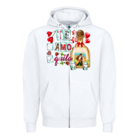 White te amo te quila Zipper Hoodie - NancyCooperArtShop