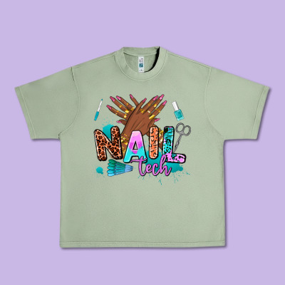Nail Tech Urban Heavy Tee Designed By Adodesignshop