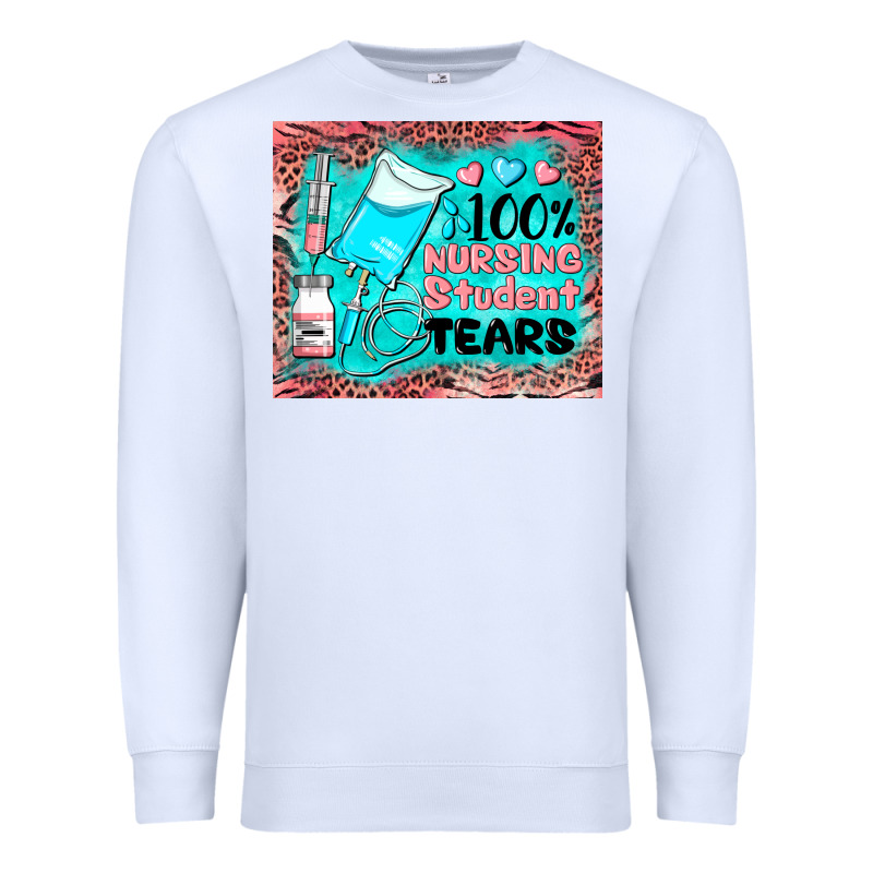 100 Nursing Student Tears Mousepad Premium Sweatshirt by BarkalooDesign | Teevron