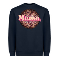 Navy mama leopard Heavyweight Sweatshirt - JahusDesignShop