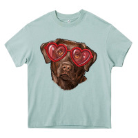 Arona labrador retriever with love glass Heavy Core Tee - RanaPortraitStore