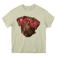 Mossy labrador retriever with love glass Heavy Core Tee - RanaPortraitStore