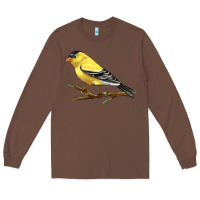 Chestnut American Goldfinch Long Sleeve Tee - LillyAllenDesigns