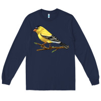 Navy American Goldfinch Long Sleeve Tee - LillyAllenDesigns