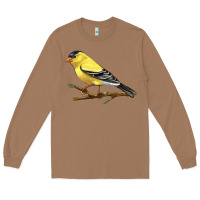 Toasted Coconut American Goldfinch Long Sleeve Tee - LillyAllenDesigns