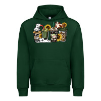 Forest Green cowhide coffee cup Urban Hoodie - HowdyJamesFarm