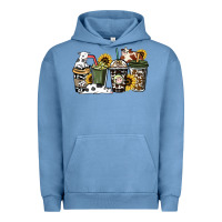 Pigment Pebble Blue cowhide coffee cup Urban Hoodie - HowdyJamesFarm