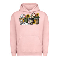 Pigment Salmon cowhide coffee cup Urban Hoodie - HowdyJamesFarm