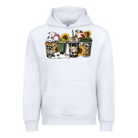 White cowhide coffee cup Urban Hoodie - HowdyJamesFarm