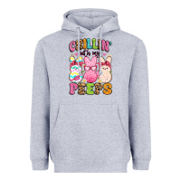 Heather Grey chillin' with my peeps Heavyweight Hoodie - Artiststas