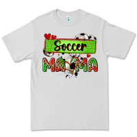 Dove Grey soccer mama with leopard Premium Tee - Zillion Design Studio