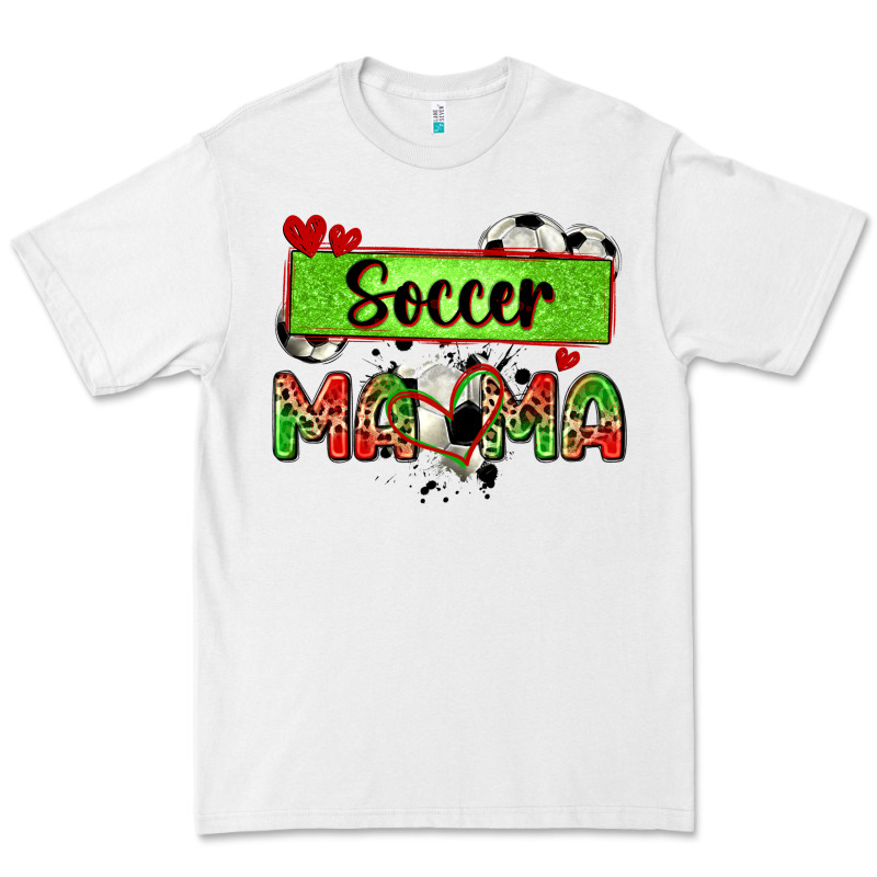 Soccer Mama With Leopard Premium Tee by Zillion Design Studio | Teevron