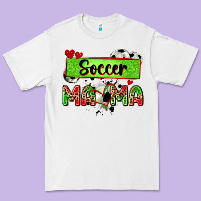 Soccer Mama With Leopard Premium Tee Designed By Zillion Design Studio