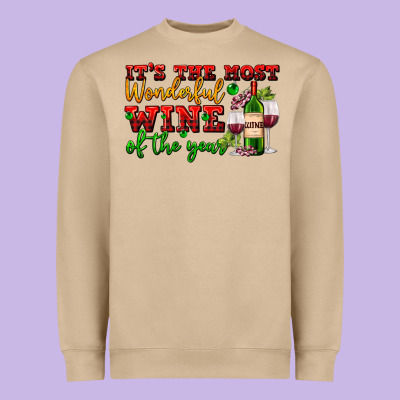Its The Most Wonderful Wine Of The Year Heavyweight Sweatshirt Designed By Adodesignshop