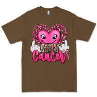 Cacao hey cancer with middle fingers Premium Tee - AdoDesignShop