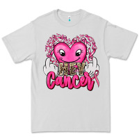 Dove Grey hey cancer with middle fingers Premium Tee - AdoDesignShop
