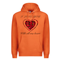 Carrot I love you with all my heart Premium Hoodie - Bettercallsaul