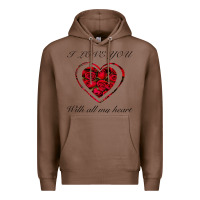 Chestnut I love you with all my heart Premium Hoodie - Bettercallsaul