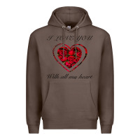 Coffee I love you with all my heart Premium Hoodie - Bettercallsaul