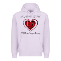 I Love You With All My Heart Premium Hoodie | Teevron