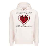 Pale Pink I love you with all my heart Premium Hoodie - Bettercallsaul