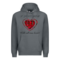 Rock I love you with all my heart Premium Hoodie - Bettercallsaul