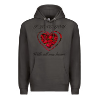 Smoke I love you with all my heart Premium Hoodie - Bettercallsaul