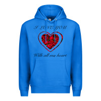 True Royal I love you with all my heart Premium Hoodie - Bettercallsaul