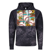 Cloud Black baseball leopard sunflower Vintage Hoodie - JahusDesignShop
