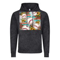 Baseball Leopard Sunflower Vintage Hoodie | Teevron