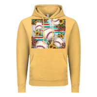 Vintage Mustard baseball leopard sunflower Vintage Hoodie - JahusDesignShop