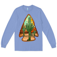 Colony Blue desert cactus arrowhead Long Sleeve Tee - Jasminsmagicworld