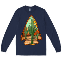 Navy desert cactus arrowhead Long Sleeve Tee - Jasminsmagicworld