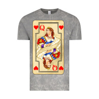 Cloud Rock love playing cards queen Vintage Tee - AdoDesignShop