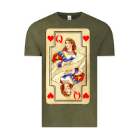 Love Playing Cards Queen Vintage Tee | Teevron
