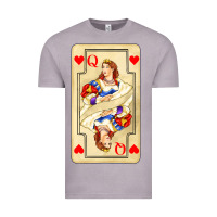 Vintage Zinc love playing cards queen Vintage Tee - AdoDesignShop