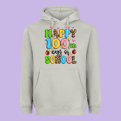 Happy 100 Th Days Of School Heavyweight Hoodie Designed By Artiststas