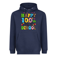 Navy happy 100 th days of school Heavyweight Hoodie - Artiststas