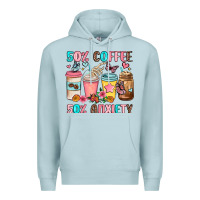 Blue Mist half teacher half coffee Premium Hoodie - JahusDesignShop